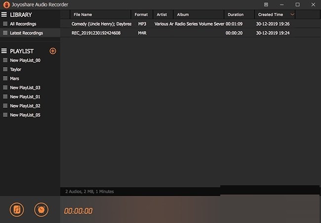 Joyoshare Audio Recorder