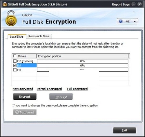 Gilisoft Full Disk Encryption