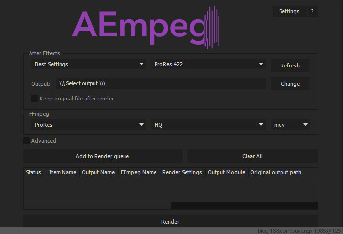 高清ProRes编码解码脚本Aescripts AEmpeg+ffmpeg编解码器